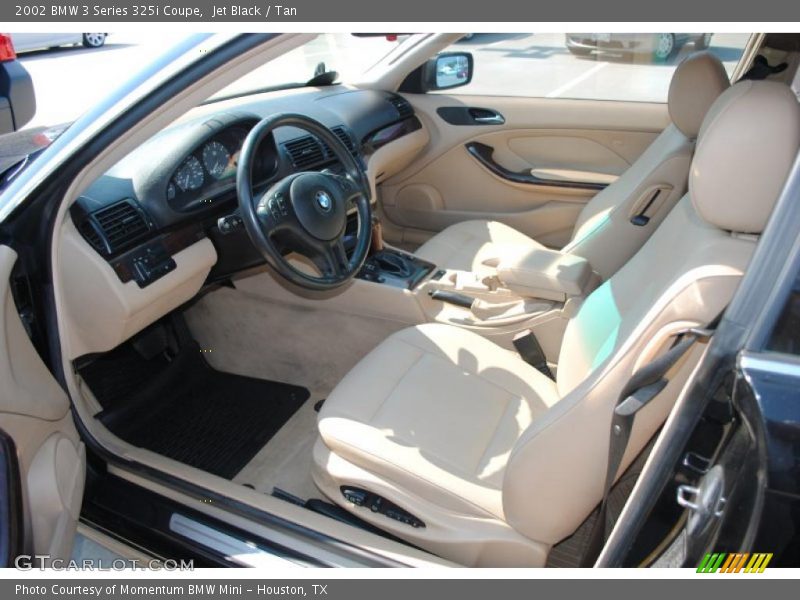 Jet Black / Tan 2002 BMW 3 Series 325i Coupe