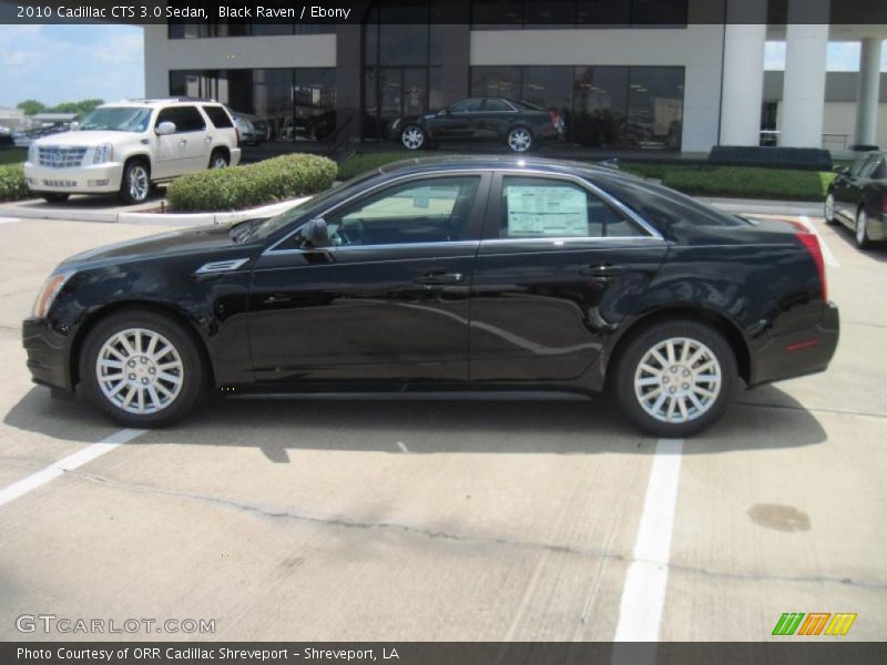 Black Raven / Ebony 2010 Cadillac CTS 3.0 Sedan