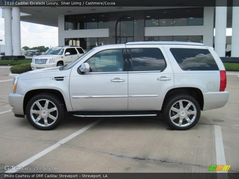 Silver Lining / Cashmere/Cocoa 2010 Cadillac Escalade Luxury