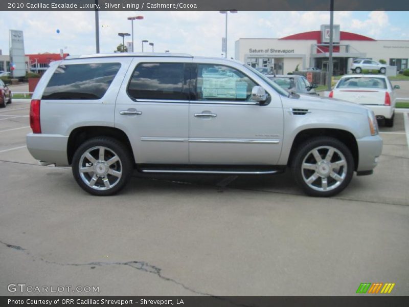 Silver Lining / Cashmere/Cocoa 2010 Cadillac Escalade Luxury