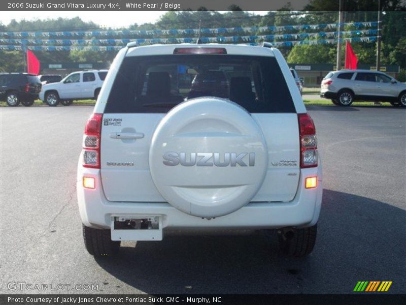 White Pearl / Beige 2006 Suzuki Grand Vitara Luxury 4x4