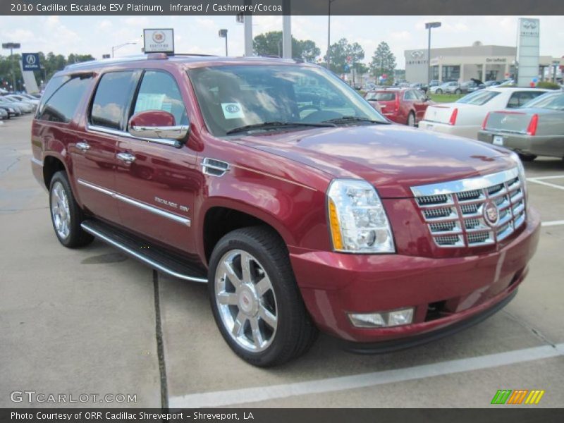 Infrared / Cashmere/Cocoa 2010 Cadillac Escalade ESV Platinum