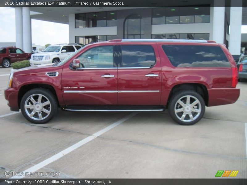 Infrared / Cashmere/Cocoa 2010 Cadillac Escalade ESV Platinum