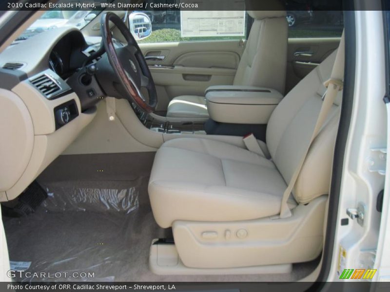 White Diamond / Cashmere/Cocoa 2010 Cadillac Escalade Hybrid