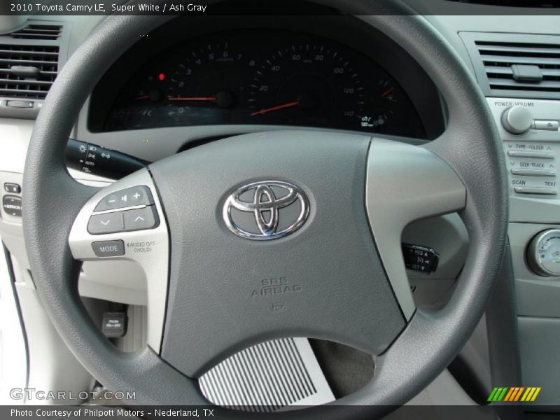 Super White / Ash Gray 2010 Toyota Camry LE