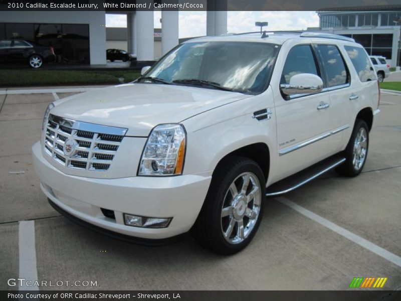 White Diamond / Cashmere/Cocoa 2010 Cadillac Escalade Luxury