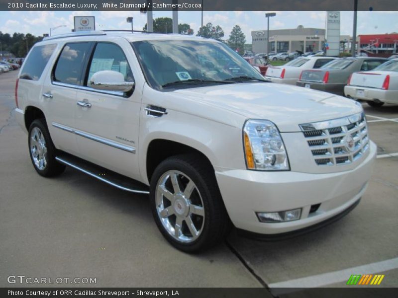 White Diamond / Cashmere/Cocoa 2010 Cadillac Escalade Luxury