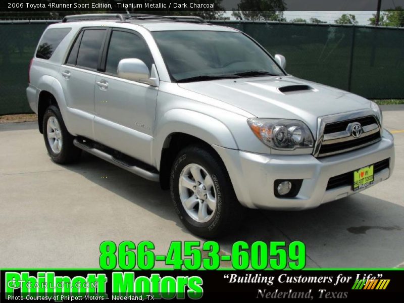 Titanium Metallic / Dark Charcoal 2006 Toyota 4Runner Sport Edition