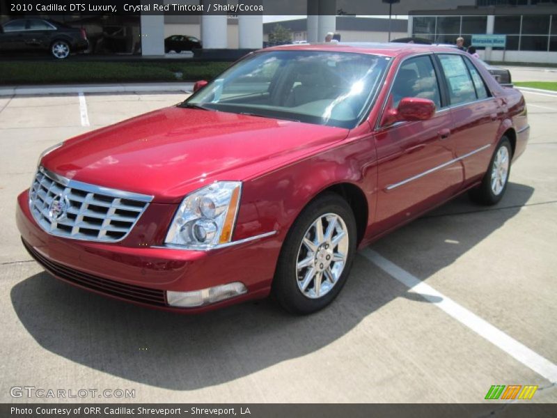 Crystal Red Tintcoat / Shale/Cocoa 2010 Cadillac DTS Luxury