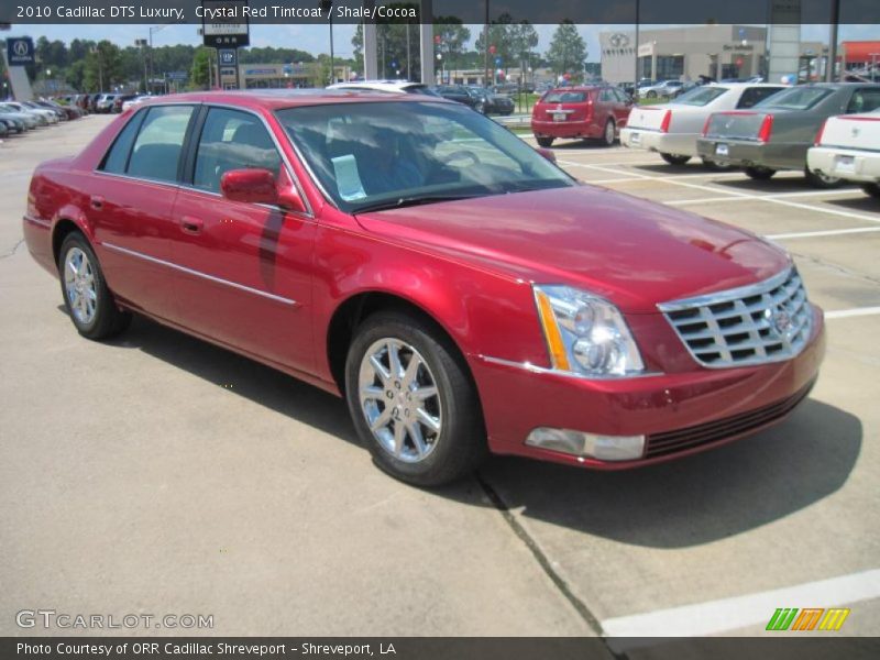 Crystal Red Tintcoat / Shale/Cocoa 2010 Cadillac DTS Luxury