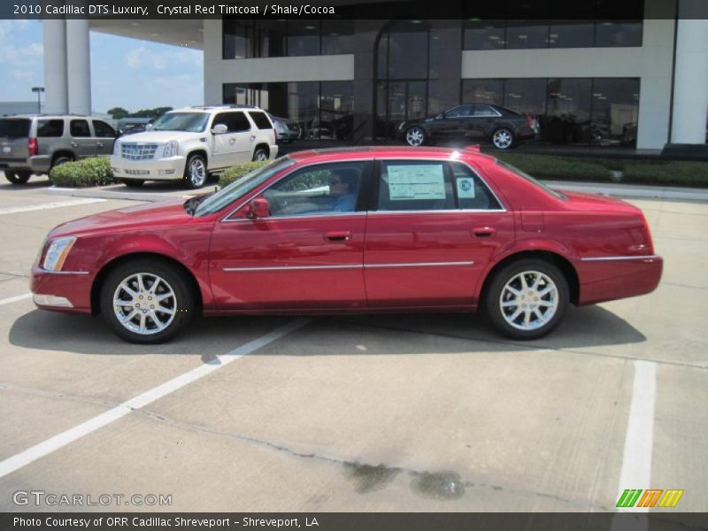 Crystal Red Tintcoat / Shale/Cocoa 2010 Cadillac DTS Luxury
