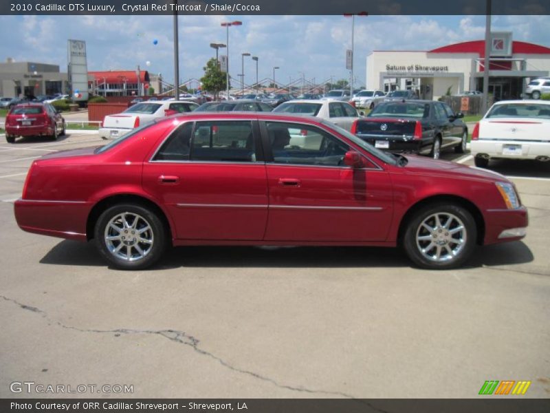 Crystal Red Tintcoat / Shale/Cocoa 2010 Cadillac DTS Luxury