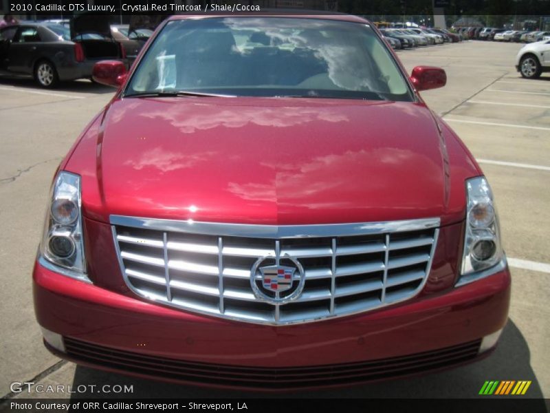 Crystal Red Tintcoat / Shale/Cocoa 2010 Cadillac DTS Luxury