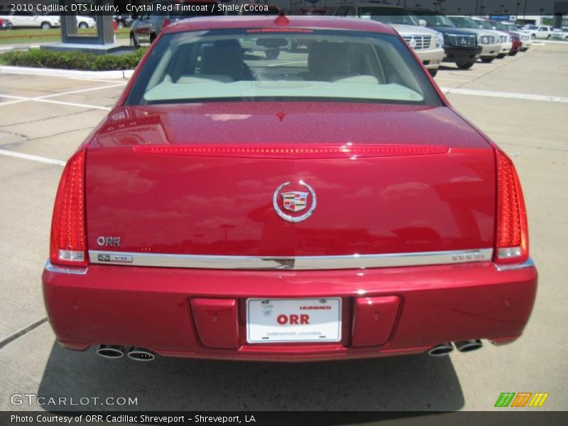 Crystal Red Tintcoat / Shale/Cocoa 2010 Cadillac DTS Luxury