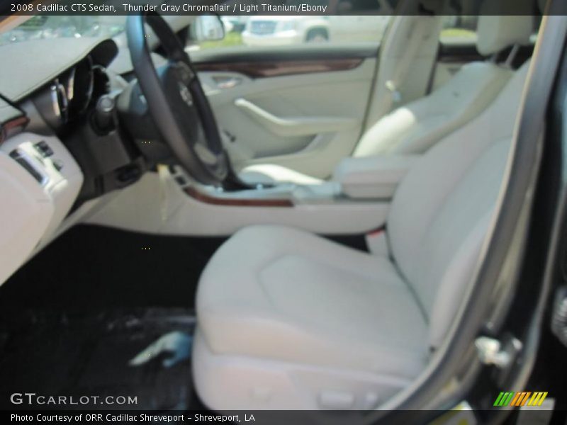 Thunder Gray Chromaflair / Light Titanium/Ebony 2008 Cadillac CTS Sedan