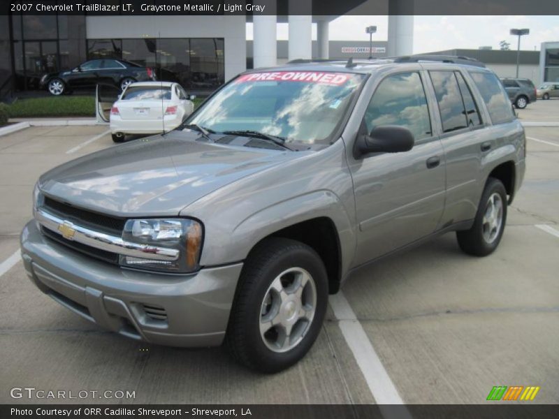 Graystone Metallic / Light Gray 2007 Chevrolet TrailBlazer LT