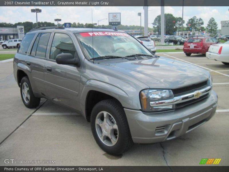Graystone Metallic / Light Gray 2007 Chevrolet TrailBlazer LT