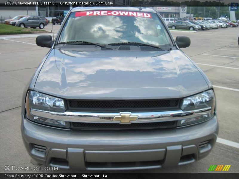 Graystone Metallic / Light Gray 2007 Chevrolet TrailBlazer LT