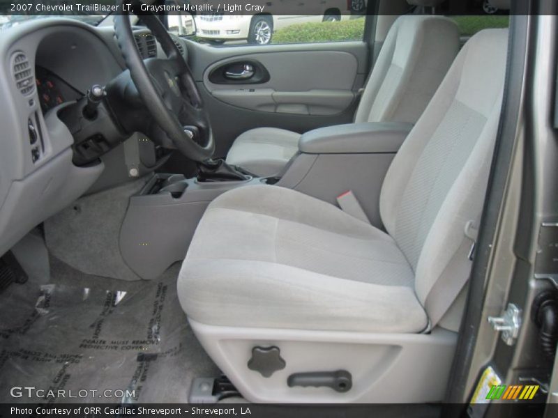 Graystone Metallic / Light Gray 2007 Chevrolet TrailBlazer LT