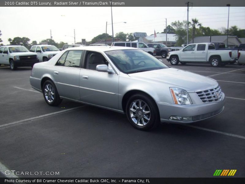 Radiant Silver / Titanium/Dark Titanium 2010 Cadillac DTS Luxury