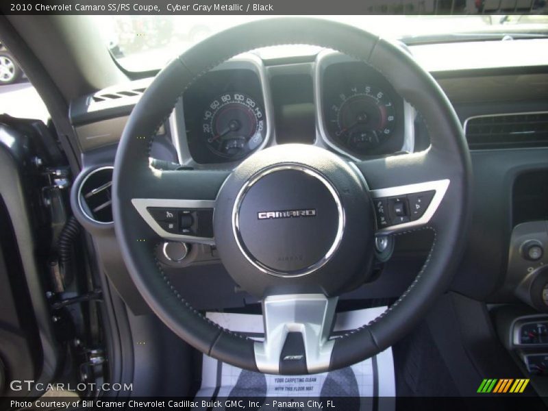 Cyber Gray Metallic / Black 2010 Chevrolet Camaro SS/RS Coupe