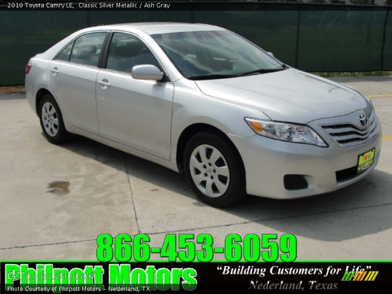 Classic Silver Metallic / Ash Gray 2010 Toyota Camry LE