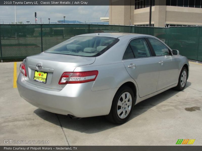 Classic Silver Metallic / Ash Gray 2010 Toyota Camry LE