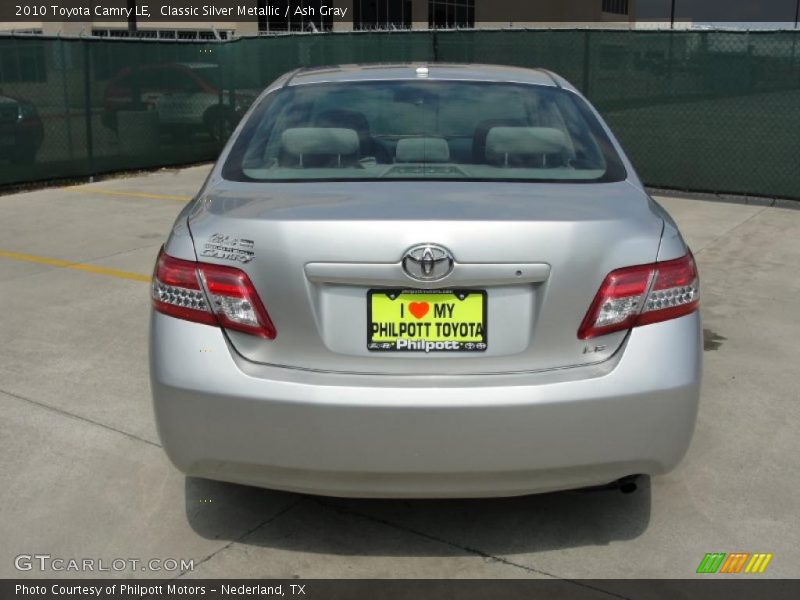 Classic Silver Metallic / Ash Gray 2010 Toyota Camry LE