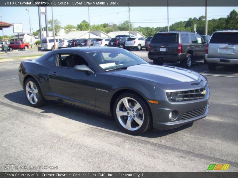 Cyber Gray Metallic / Black 2010 Chevrolet Camaro SS/RS Coupe