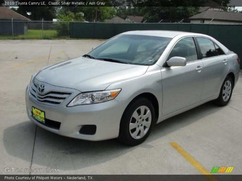 Classic Silver Metallic / Ash Gray 2010 Toyota Camry LE