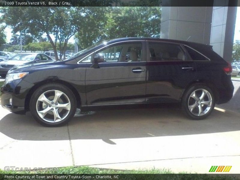 Black / Gray 2009 Toyota Venza V6