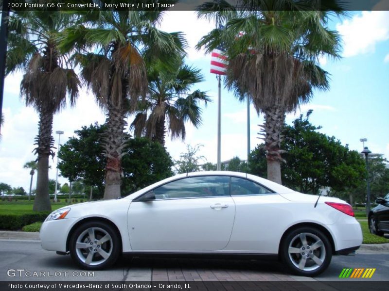 Ivory White / Light Taupe 2007 Pontiac G6 GT Convertible