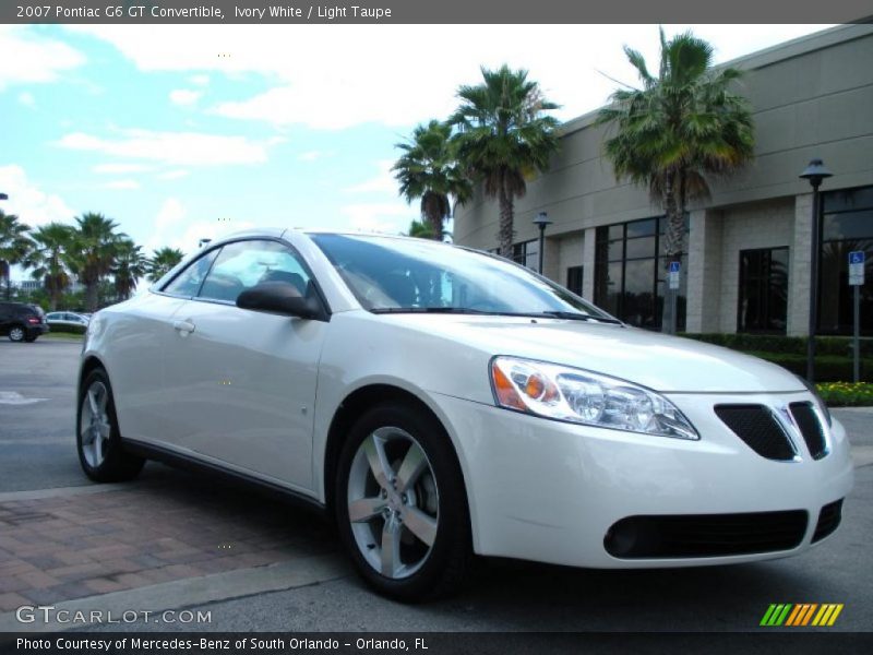 Ivory White / Light Taupe 2007 Pontiac G6 GT Convertible