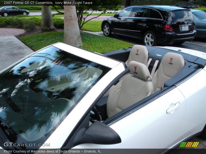Ivory White / Light Taupe 2007 Pontiac G6 GT Convertible