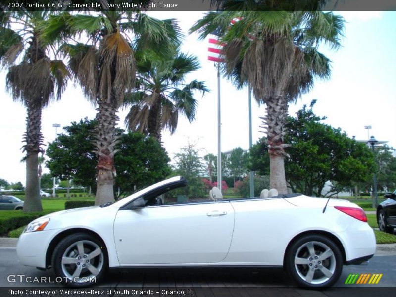 Ivory White / Light Taupe 2007 Pontiac G6 GT Convertible