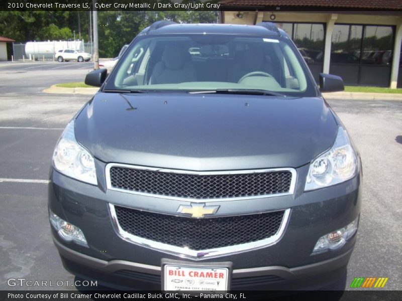 Cyber Gray Metallic / Dark Gray/Light Gray 2010 Chevrolet Traverse LS