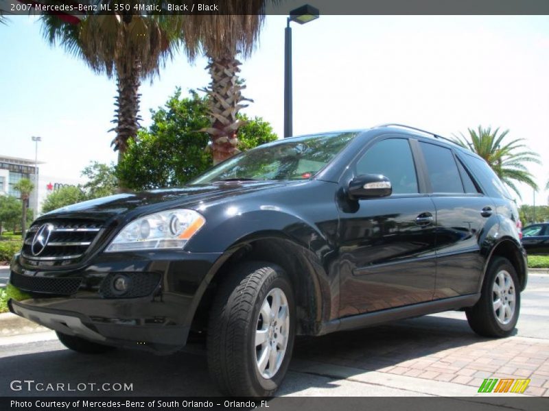 Black / Black 2007 Mercedes-Benz ML 350 4Matic