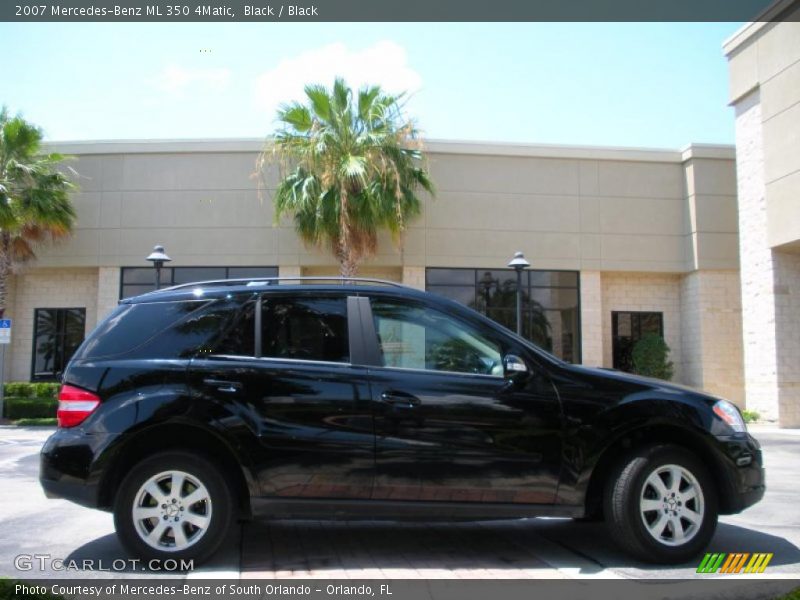 Black / Black 2007 Mercedes-Benz ML 350 4Matic