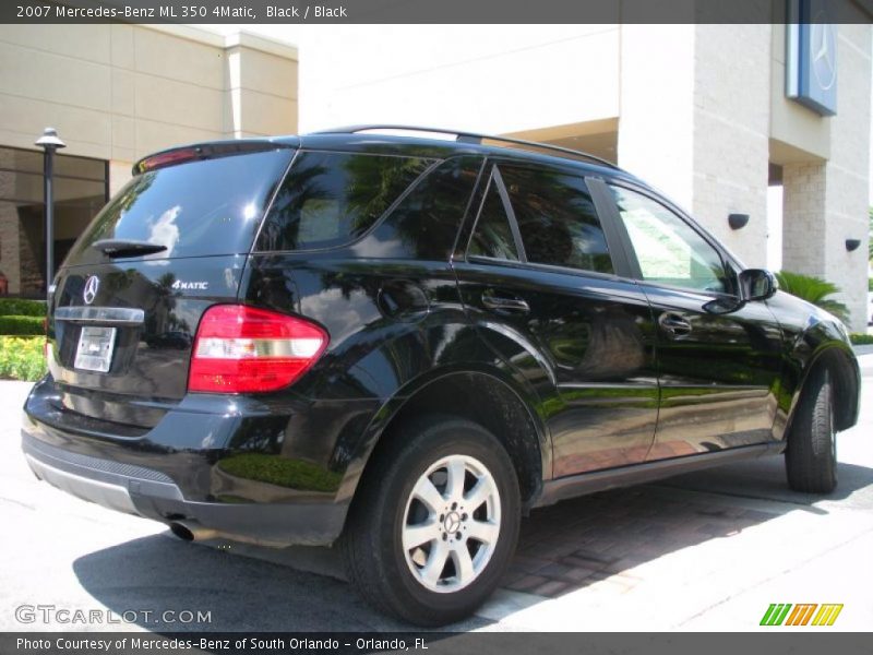 Black / Black 2007 Mercedes-Benz ML 350 4Matic