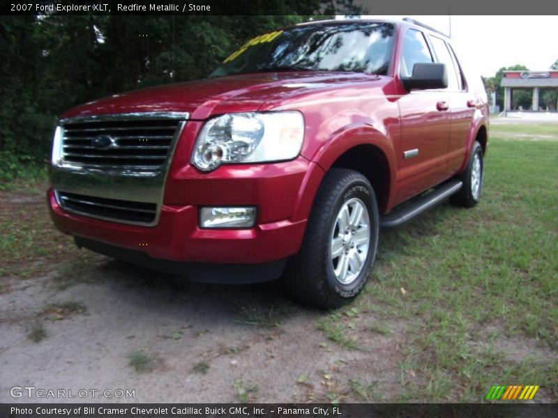 Redfire Metallic / Stone 2007 Ford Explorer XLT