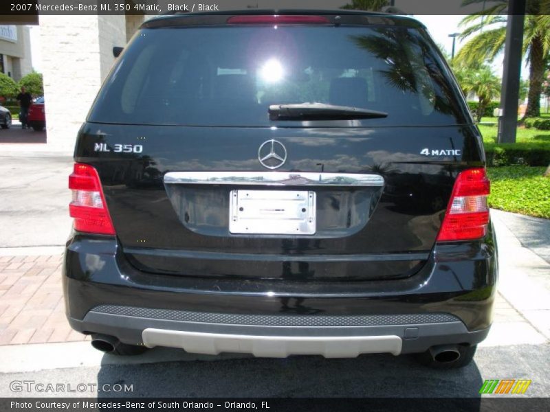 Black / Black 2007 Mercedes-Benz ML 350 4Matic