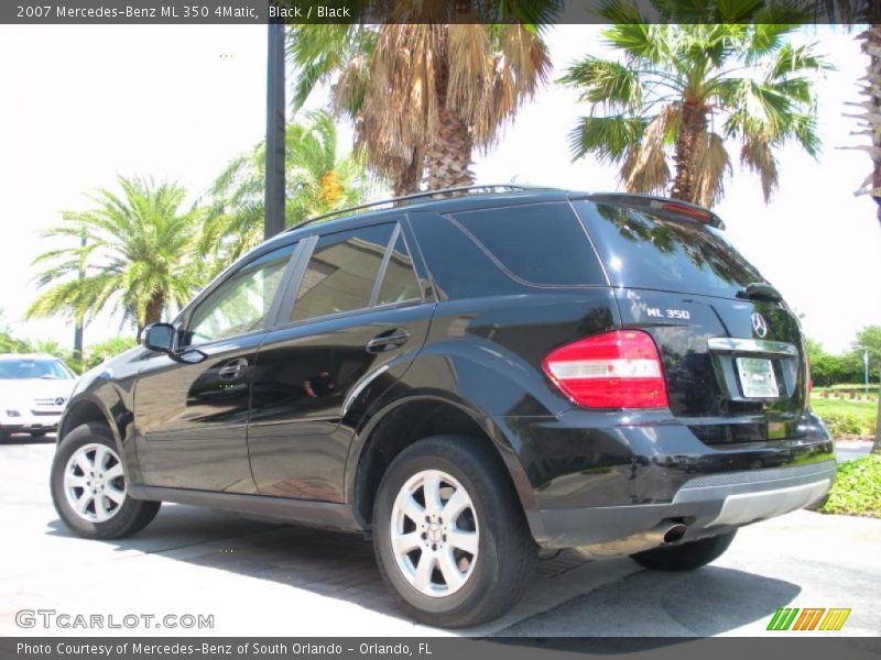 Black / Black 2007 Mercedes-Benz ML 350 4Matic