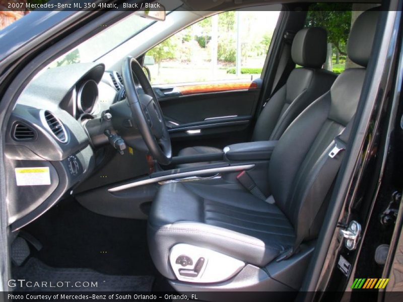 Black / Black 2007 Mercedes-Benz ML 350 4Matic
