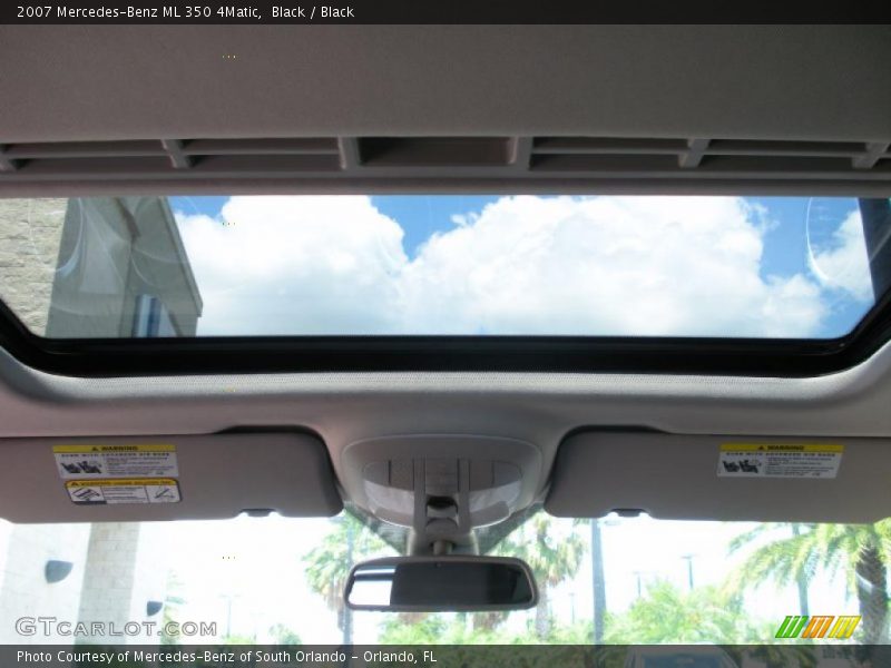 Black / Black 2007 Mercedes-Benz ML 350 4Matic