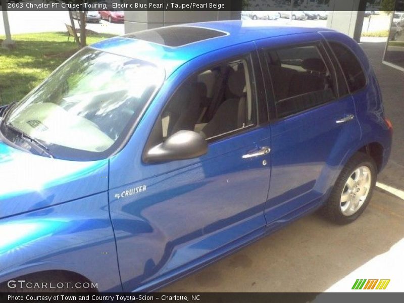 Electric Blue Pearl / Taupe/Pearl Beige 2003 Chrysler PT Cruiser Touring