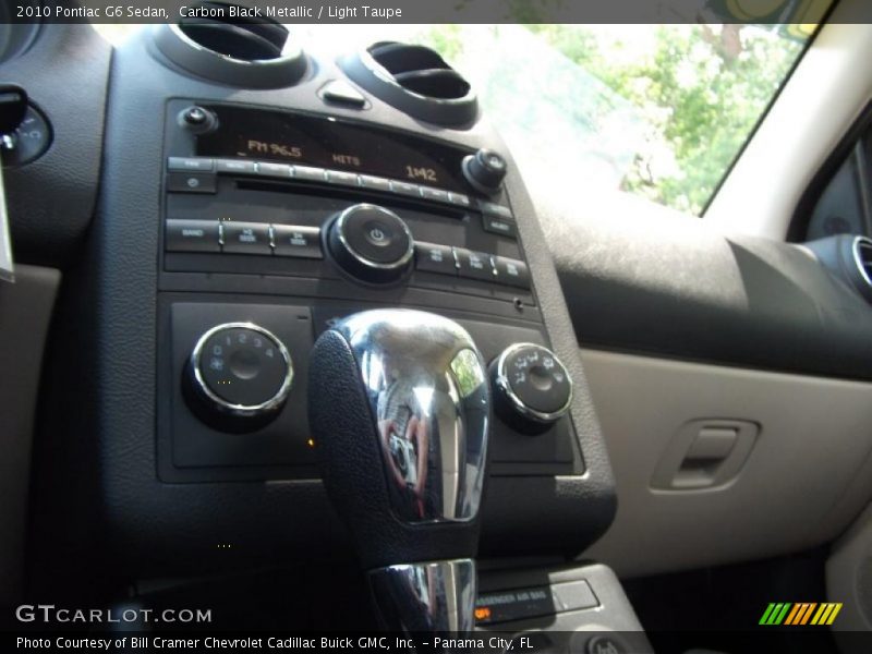 Carbon Black Metallic / Light Taupe 2010 Pontiac G6 Sedan