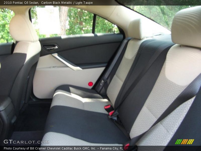 Carbon Black Metallic / Light Taupe 2010 Pontiac G6 Sedan