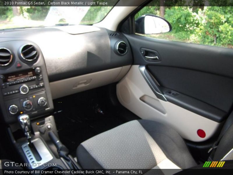 Carbon Black Metallic / Light Taupe 2010 Pontiac G6 Sedan