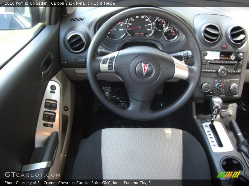 Carbon Black Metallic / Light Taupe 2010 Pontiac G6 Sedan