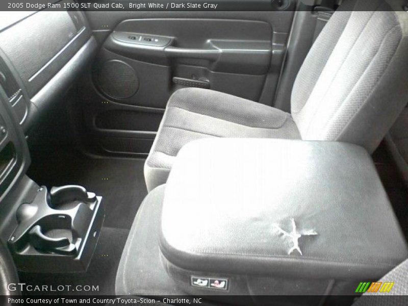 Bright White / Dark Slate Gray 2005 Dodge Ram 1500 SLT Quad Cab